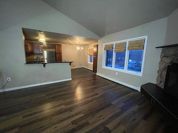 living room looking into kitchen