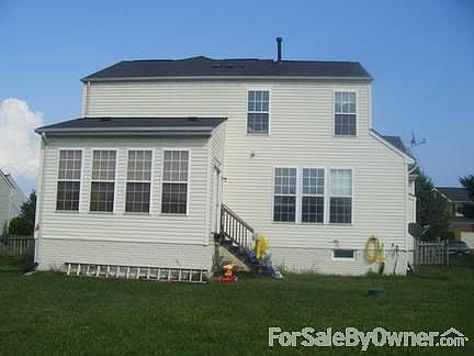 back of the property