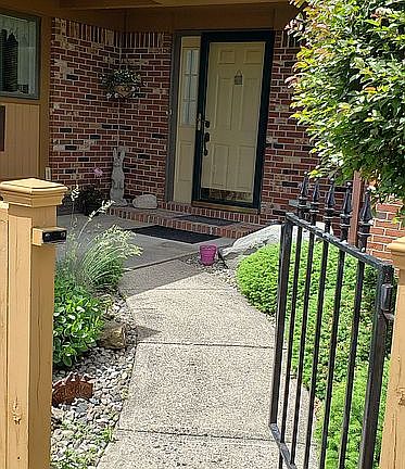 Front gate entrance.