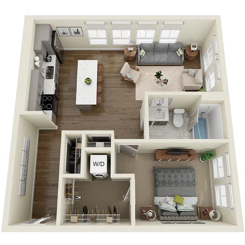 Floor plan Hexum
