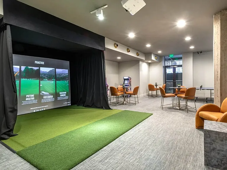 Golf Simulator & Game Room.