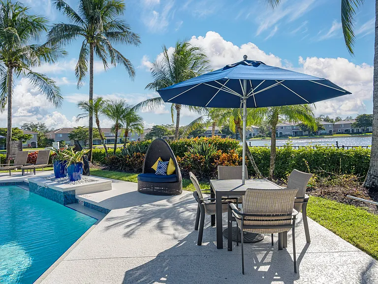 Poolside Table and Lounge Chairs