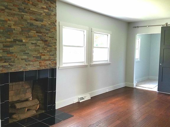 Fireplace and Barn Door
