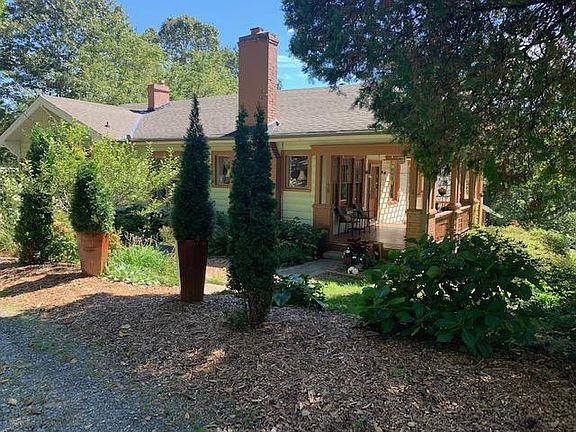 View from long driveway