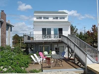 View from beach to back of house