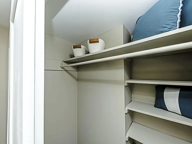 Closet with built in shelving