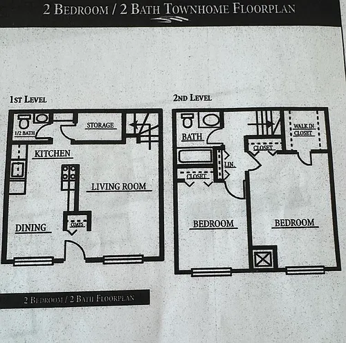 Floor plan 2bed2bath