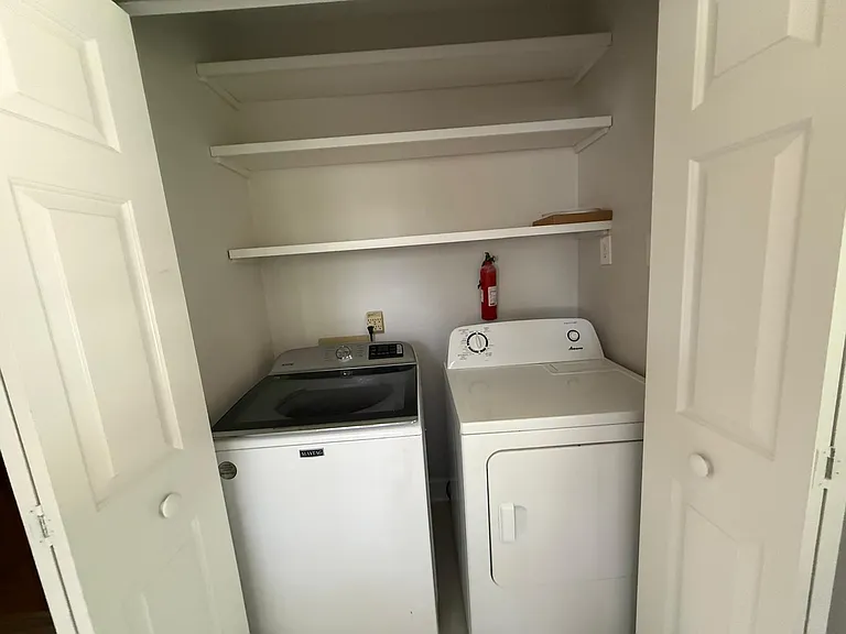Laundry in mudroom