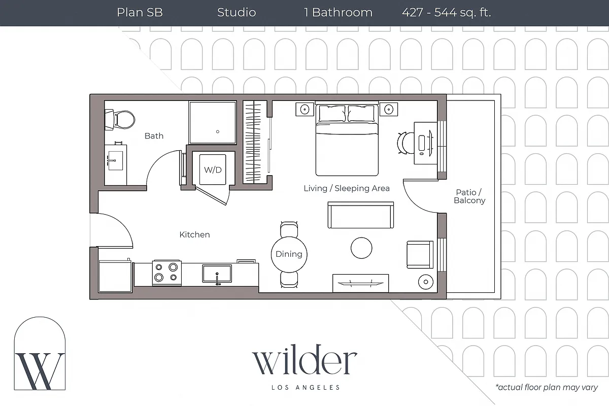 Floor plan Studio B