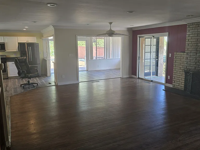 Large open living room