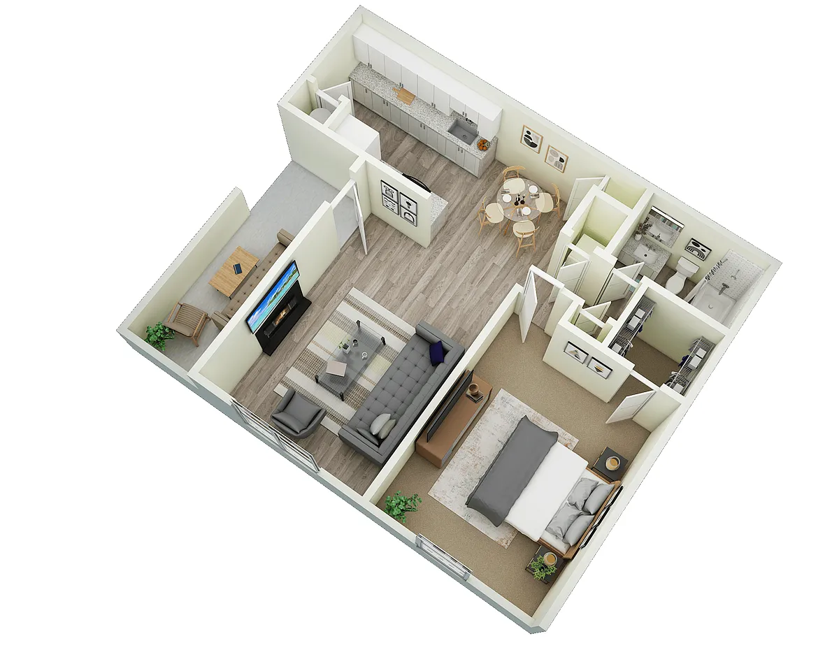 Floor plan One Bedroom