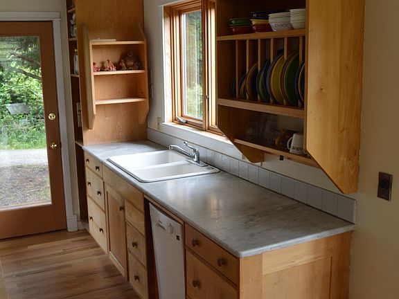 Marble countertops. 