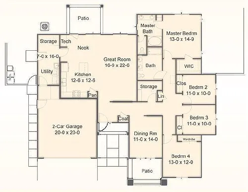 Floor plan SNCO - Vista