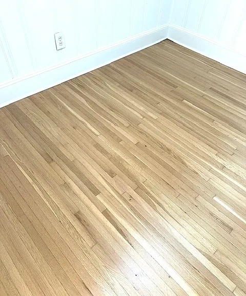 redone floors in dining area
