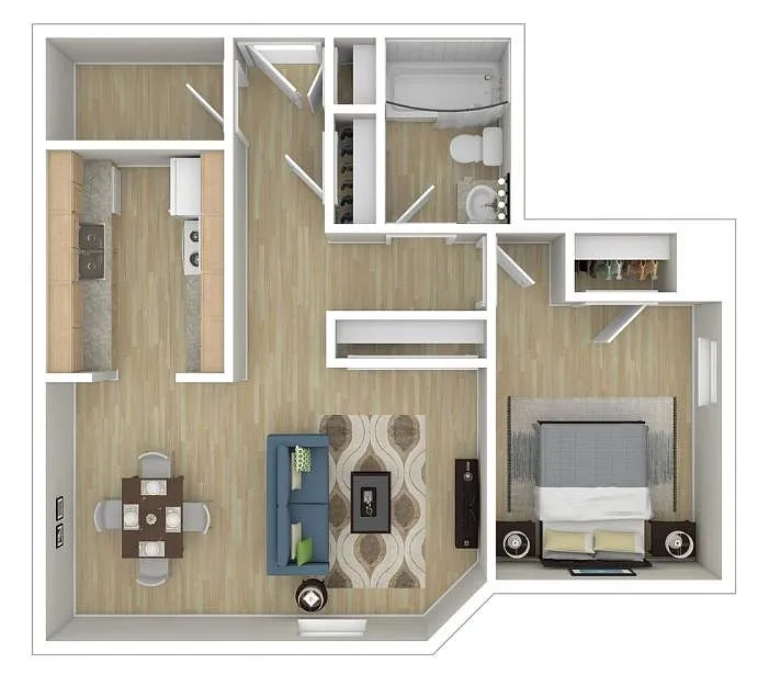 Floor plan 1X1 SM