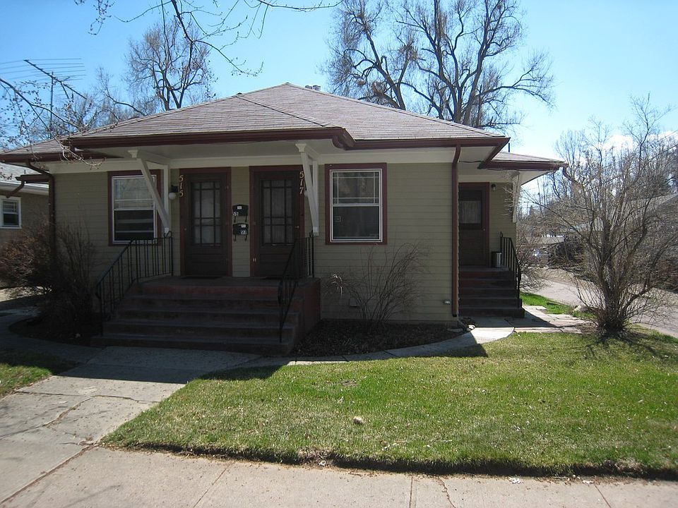Features a front and kitchen door