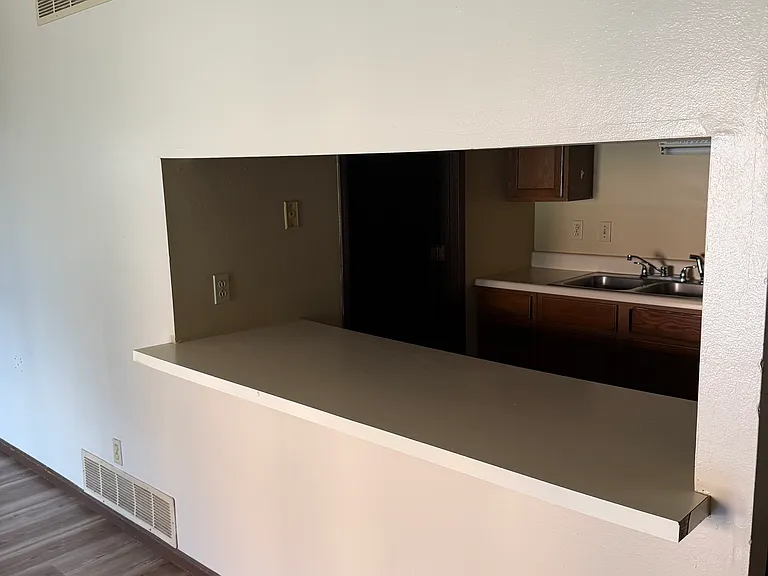 Mini bar from kitchen to living room