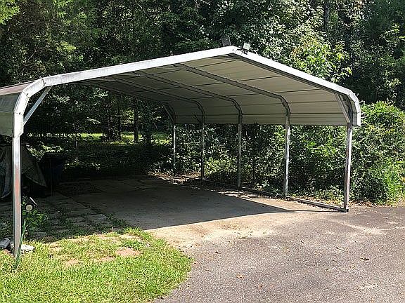 Metal carport 2 cars