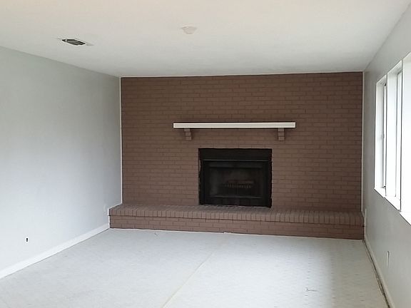 Living room fireplace