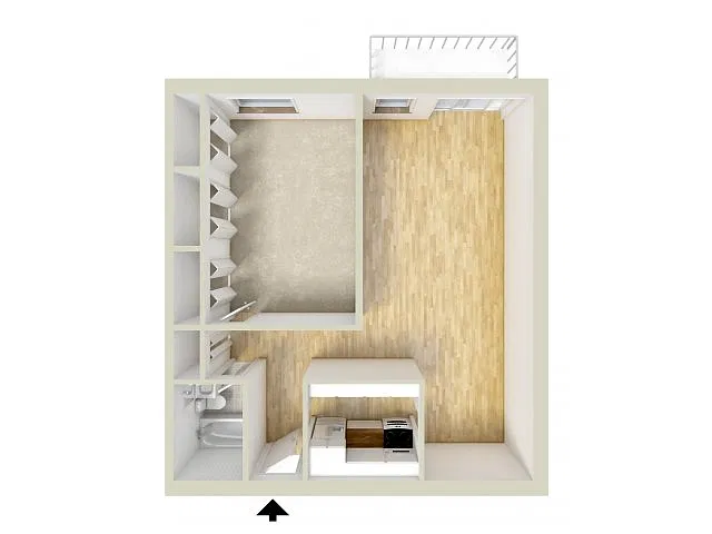 Floor plan One Bedroom