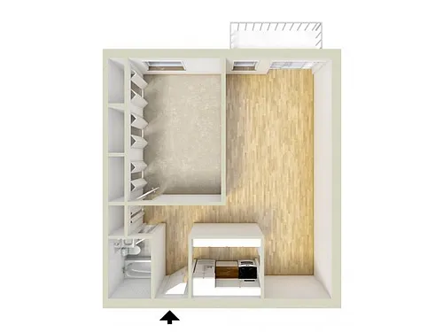 Floor plan One Bedroom