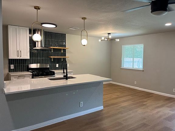 kitchen and dining area