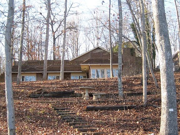 Lake side looking up at the house