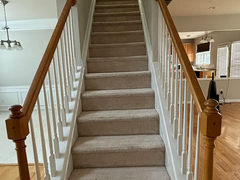 Getting back inside, stairs to second floor all bedrooms.