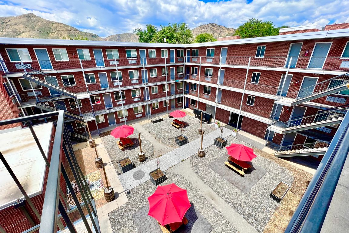 Experience community living with stunning views and outdoor relaxation spaces.