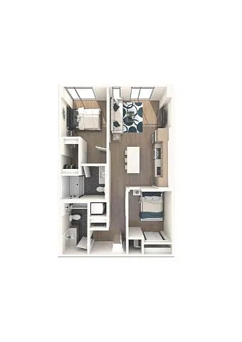Floor plan 2 Bedroom Junior