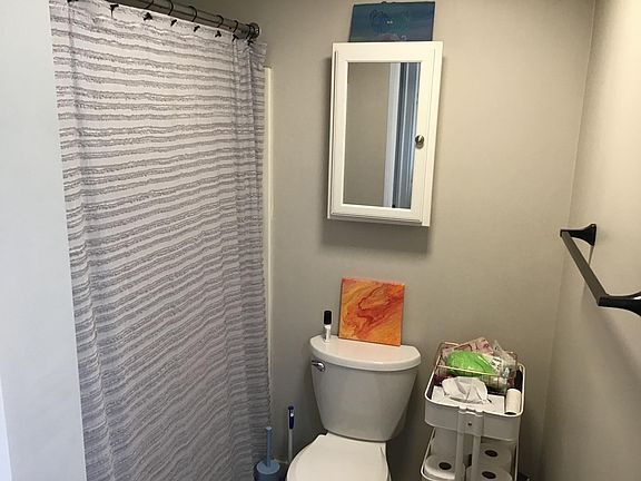 Toilet at one end. Bathroom redone a couple of years ago.