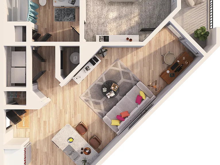 Botanic at Ingleside- A1D Floorplan Botanic at Ingleside- A1D Floorplan