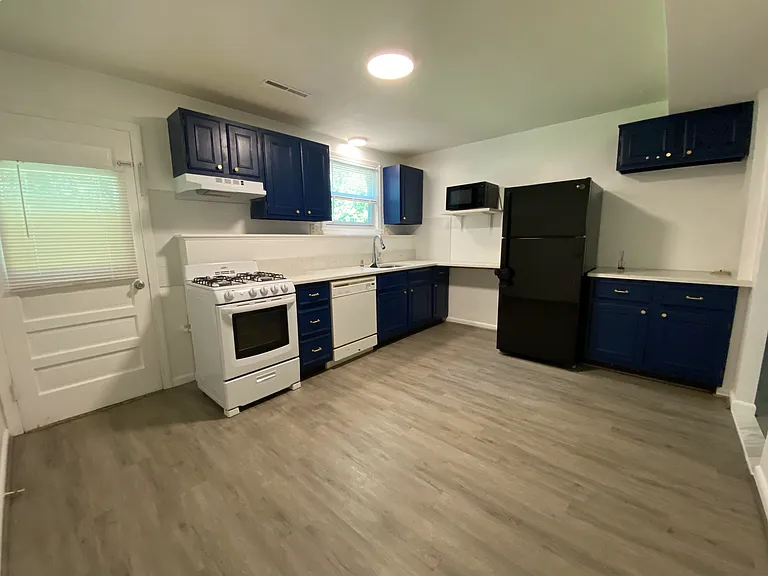 Kitchen and door to backyard