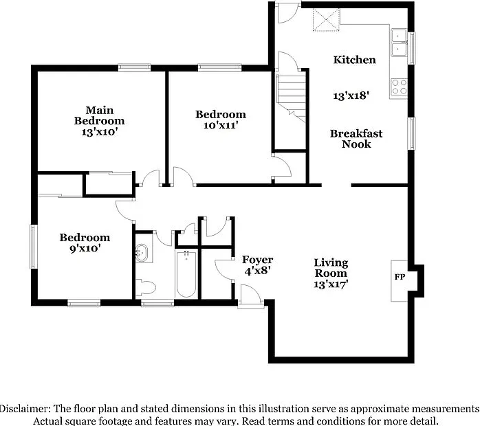 3 bed, 1.0 bath, 1080 sqft, $1,795 — Photo 2