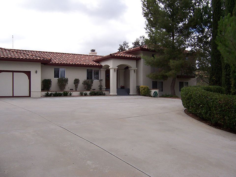 Front looking up driveway