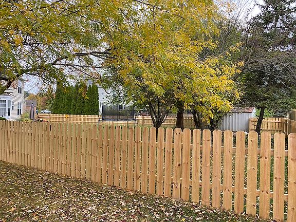 Fenced back yard