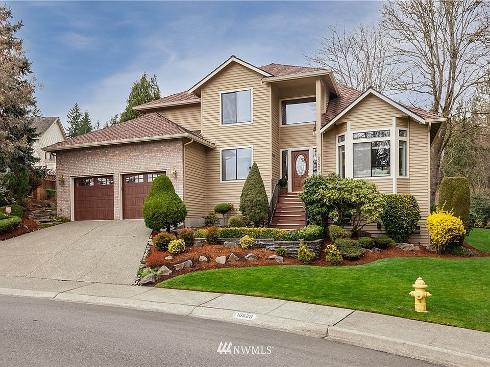 Home is a custom-built residence on a large end lot in the Cobble Creek neighborhood.
