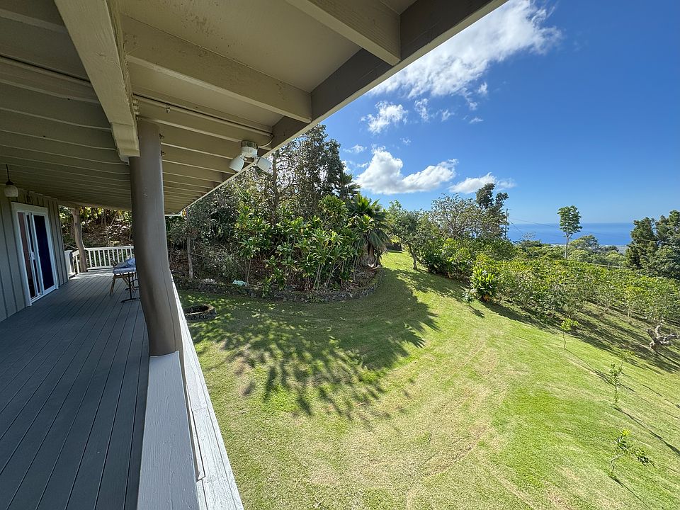 Lanai view to south with coffee field