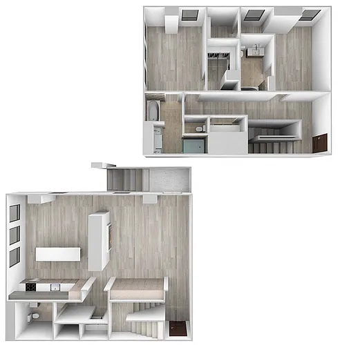Floor plan 63 E. Banks St. (2BR/2.5BA)
