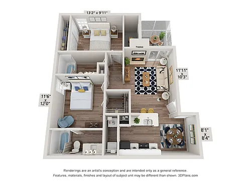 Floor plan Randall Luxe