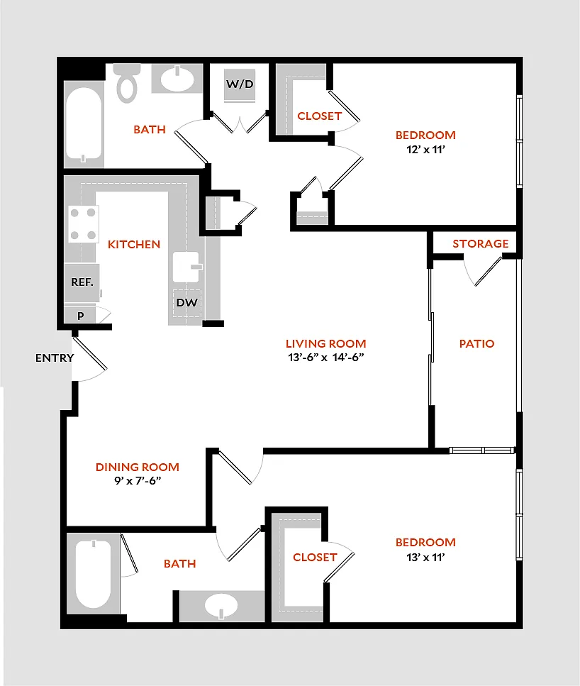 Floor plan Plan 2B