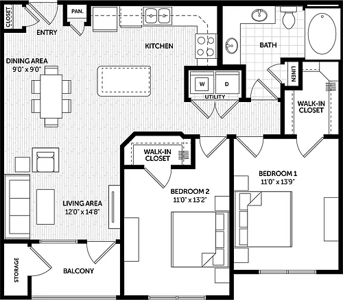 Floor plan 2AR