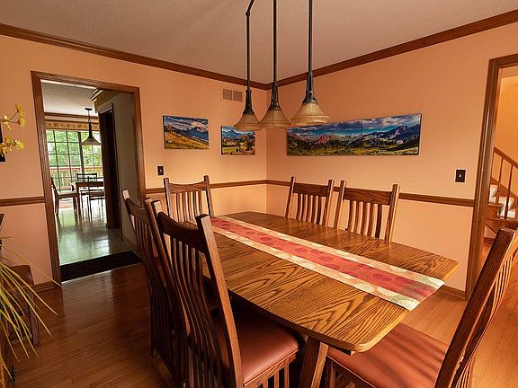 Crown molding in most rooms