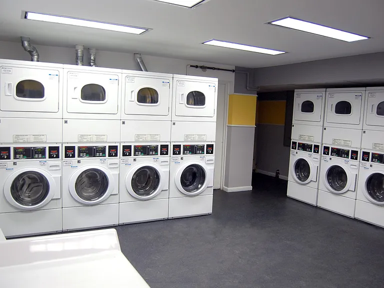 New laundry rooms with pay-by-phone options