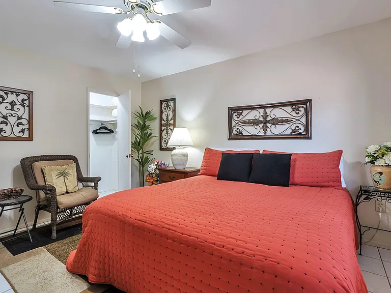 Walk-in closets in both bedrooms.