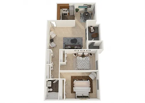 Floor plan 2 Bedroom Deluxe