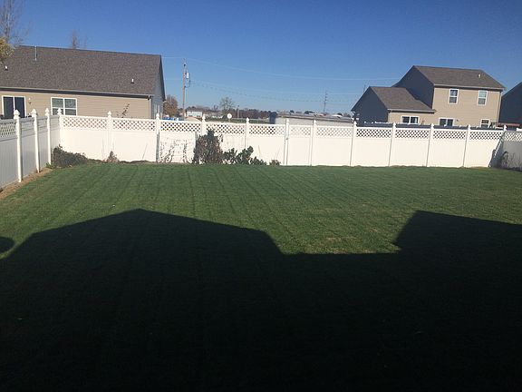 Fenced back yard
