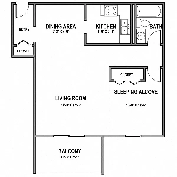 Floor plan Studio