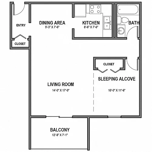 Floor plan Studio