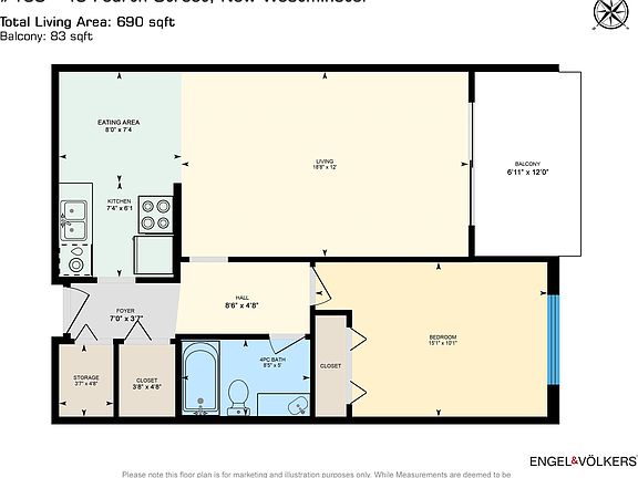 2nd image of 45 4th St #108